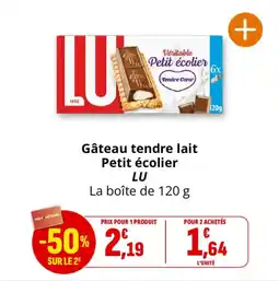 Coccinelle Express Gâteau tendre lait petit écolier lu offre