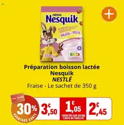 Coccinelle Express Préparation boisson lactée nesquik nestlé offre