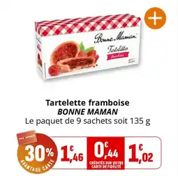 Coccinelle Express Tartelette framboise bonne maman offre
