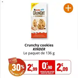 Coccinelle Express Crunchy cookies kinder offre