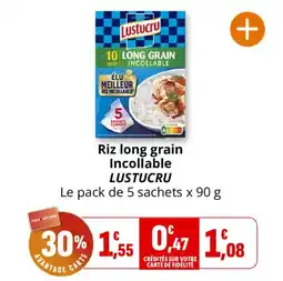 Coccinelle Express Riz long grain incollable lustucru offre