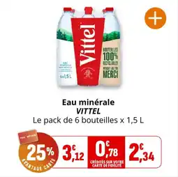 Coccinelle Express Eau minérale vittel offre