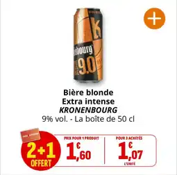 Coccinelle Express Bière blonde extra intense kronenbourg offre