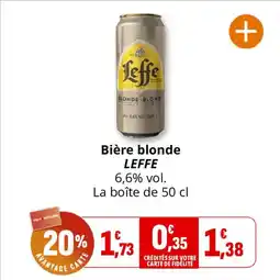 Coccinelle Express Bière blonde leffe offre