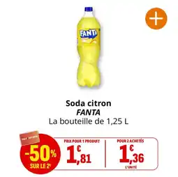 Coccinelle Express Soda citron fanta offre