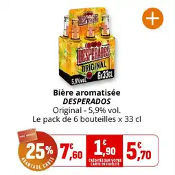 Coccinelle Express Bière aromatisée desperados offre