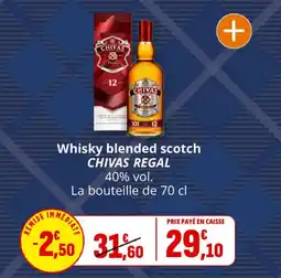Coccinelle Express Whisky blended scotch chivas regal offre