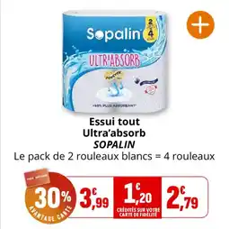 Coccinelle Express Essui tout ultra'absorb sopalin offre