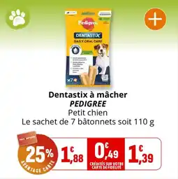 Coccinelle Express Dentastix à mâche pedigree r offre