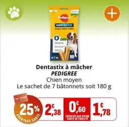 Coccinelle Express Dentastix à mâcher pedigree offre
