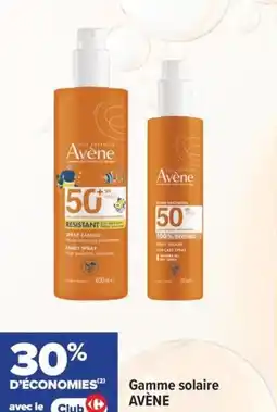 Carrefour maPara parapharmacie Gamme solaire avène offre
