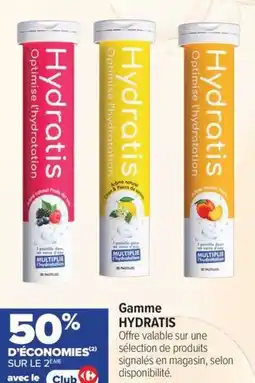 Carrefour maPara parapharmacie Gamme hydratis offre