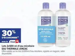 Carrefour maPara parapharmacie Lots d'eau micellaire eau thermale jonzac offre