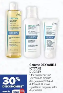 Carrefour maPara parapharmacie Gamme dexyane & ictyane ducray offre