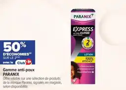 Carrefour maPara parapharmacie Gamme anti-poux paranix offre