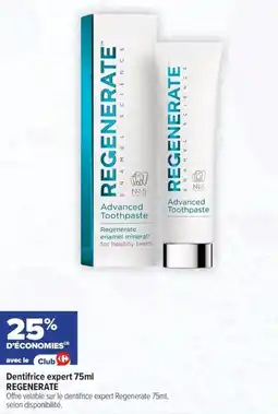 Carrefour maPara parapharmacie Dentifrice expert regenerate offre