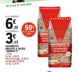 E.Leclerc Cacahuètes grillées & salées menguy's offre