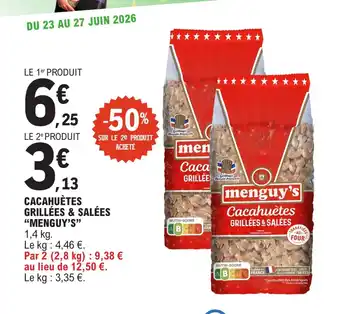 Cacahuètes grillées & salées menguy's