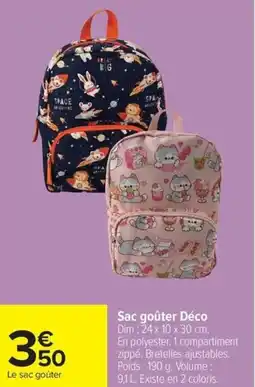 Carrefour Sac goûter Déco offre