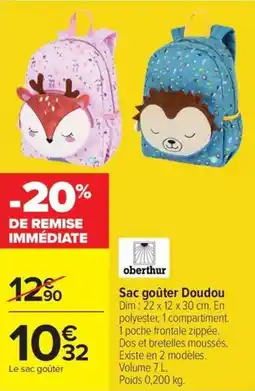 Carrefour Sac goûter Doudou offre