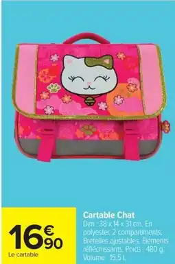 Carrefour Cartable Chat offre