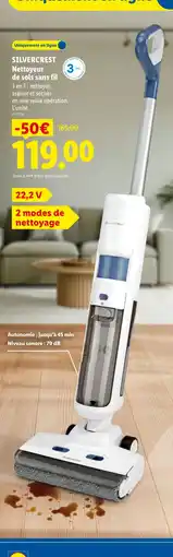 Lidl Silvercrest nettoyeur de sols sans fil offre