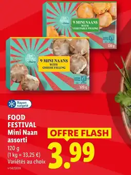 Lidl Food festival mini naans assorti offre