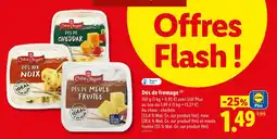 Lidl Chêne d'argent dés de fromage offre