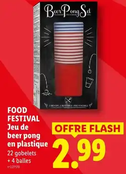Lidl Jeu de beer pong en plastique offre