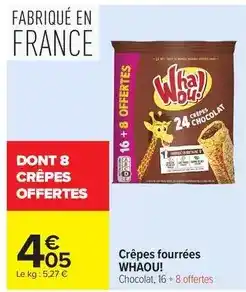 Carrefour Market Whaou! - crêpes fourrées offre