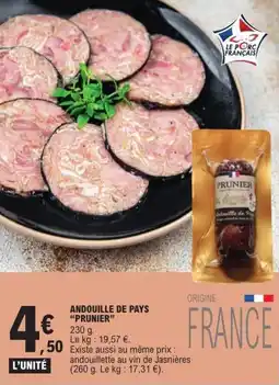 E.Leclerc Andouille de pays prunier offre