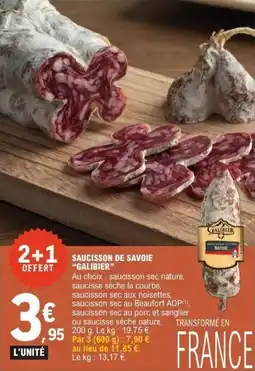 E.Leclerc Saucisson de savoie galibier offre