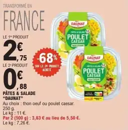 E.Leclerc Pâtes & salade daunat offre