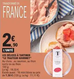 E.Leclerc Les délices à tartiner le traiteur gourmet offre