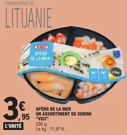 E.Leclerc Apéro de la mer un assortiment de surimi vici offre