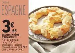 E.Leclerc Bretzels crème d'amandes offre