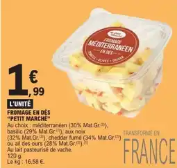 E.Leclerc Fromage en dés petit marché offre