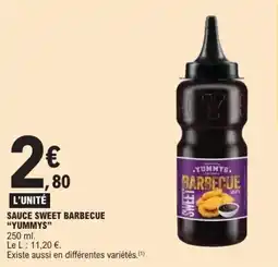 E.Leclerc Sauce sweet barbecue yummys offre