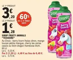 E.Leclerc Sirop fruity animals teisseire offre