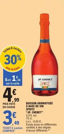 E.Leclerc Boisson aromatisée à base de vin spritz jp. chenet offre