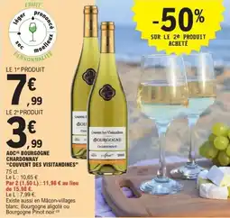 E.Leclerc Aoc bourgogne chardonnay couvent des visitandines offre