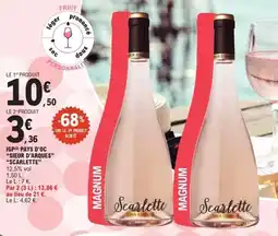 E.Leclerc Igp pays d'oc sieur d'arques scarlette offre