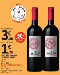 E.Leclerc Igp méditerranée belle en rouge offre
