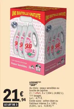 E.Leclerc Lessive skip offre