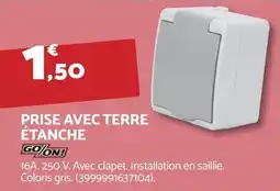 Bricomarché Prise avec terre étanche offre