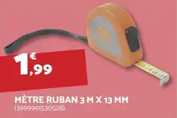 Bricomarché Mètre ruban 3 m x 13 mm offre