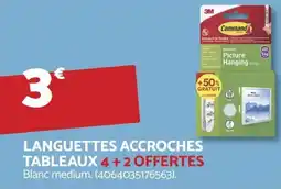 Bricomarché Languettes accroches tableaux offre