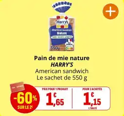 Coccinelle Supermarché Pain de mie nature harry's offre