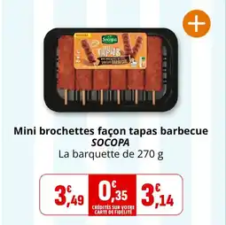 Coccinelle Supermarché Mini brochettes façon tapas barbecue socopa offre
