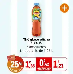 Coccinelle Supermarché Thé glacé pêche lipton offre